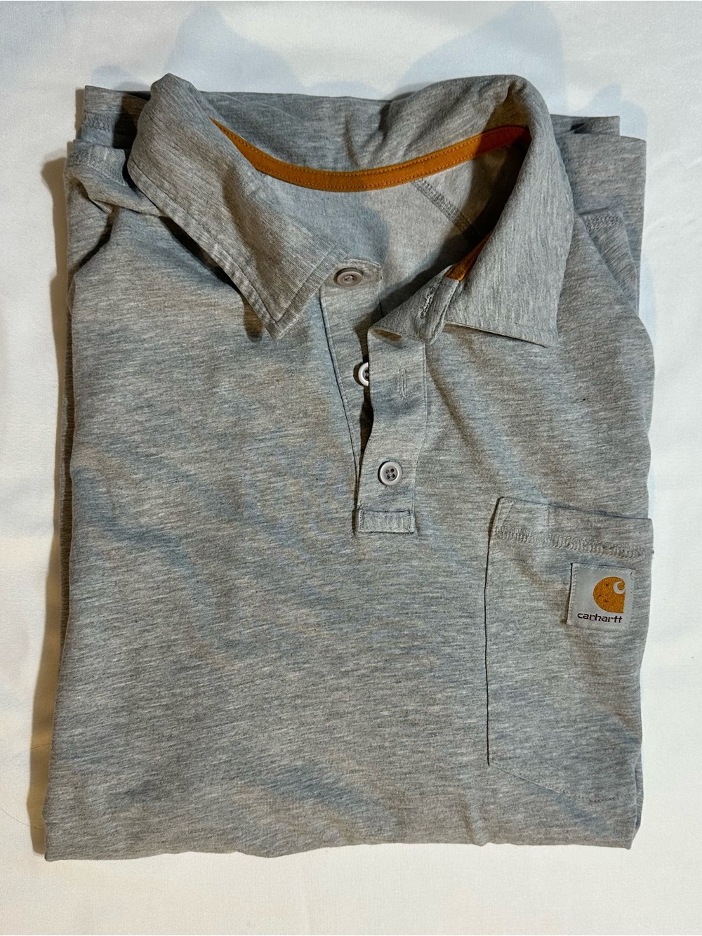 Carhartt Gray Polo Men’s Size Large